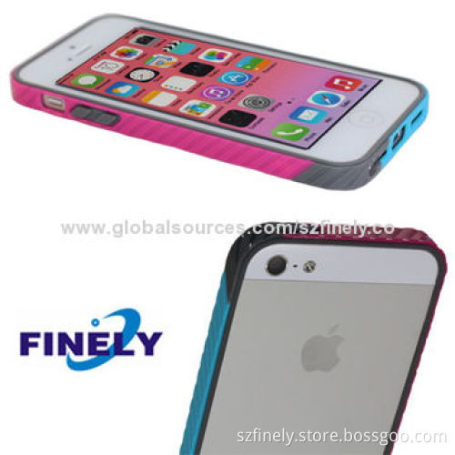Ultra-thin Bumper Cases for iPhone 5/5S, Double Injection, Very Lightweight and Simple